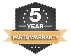 5 Year Parts Warranty