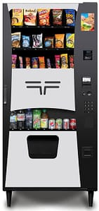 Black and gray TKO 2 Snack and Drink Combo Vending Machine