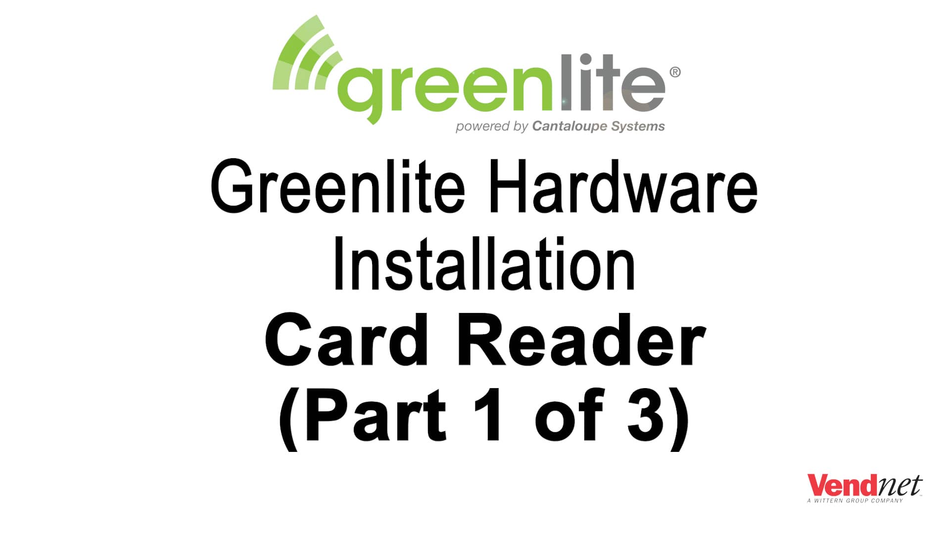 Greenlite Hardware Installation – Card Reader Part 1 of 3