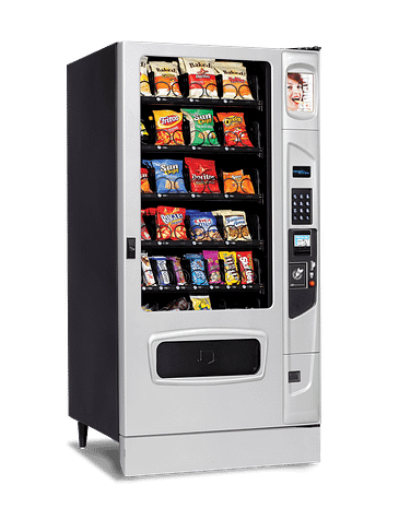 Mercato 4000 snack with optional platinum silver door styling and kick panel.
