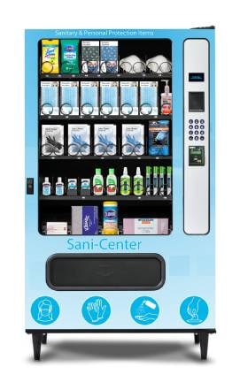 The Sani-Center Plus PPE Vending Machine 5W from U-Select-It