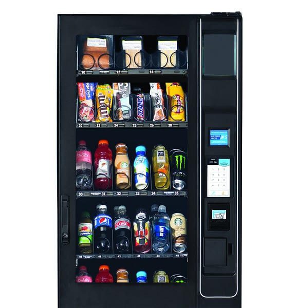 The Evoke ST3 Food Configuration Vending Machine From U-Select-It with 7 inch display