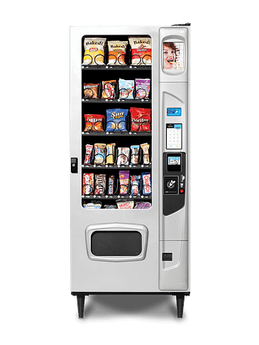 Mercato 3000 Snack shown with platinum door styling and iCart touch screen options.