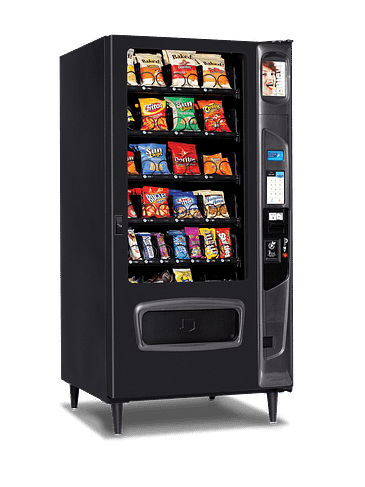 Mercato 4000 snack with optional iCart touch screen left quarter view.