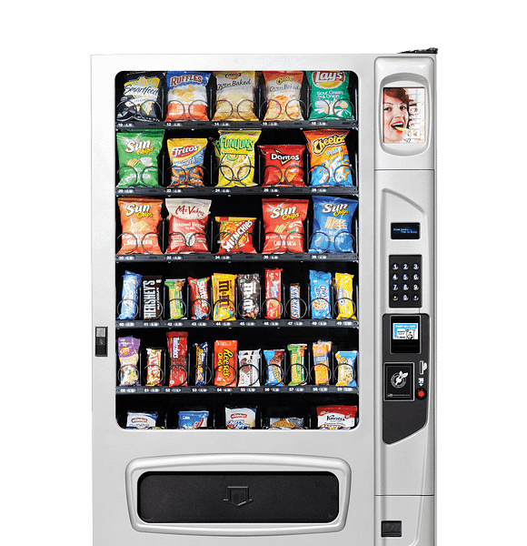Mercato 5000 snack with optional platinum silver door styling and kick panel.