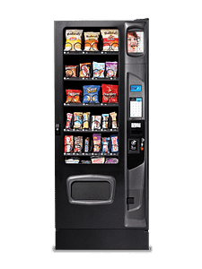 Mercato 3000 Snack shown with iCart touch screen and kick panel options.