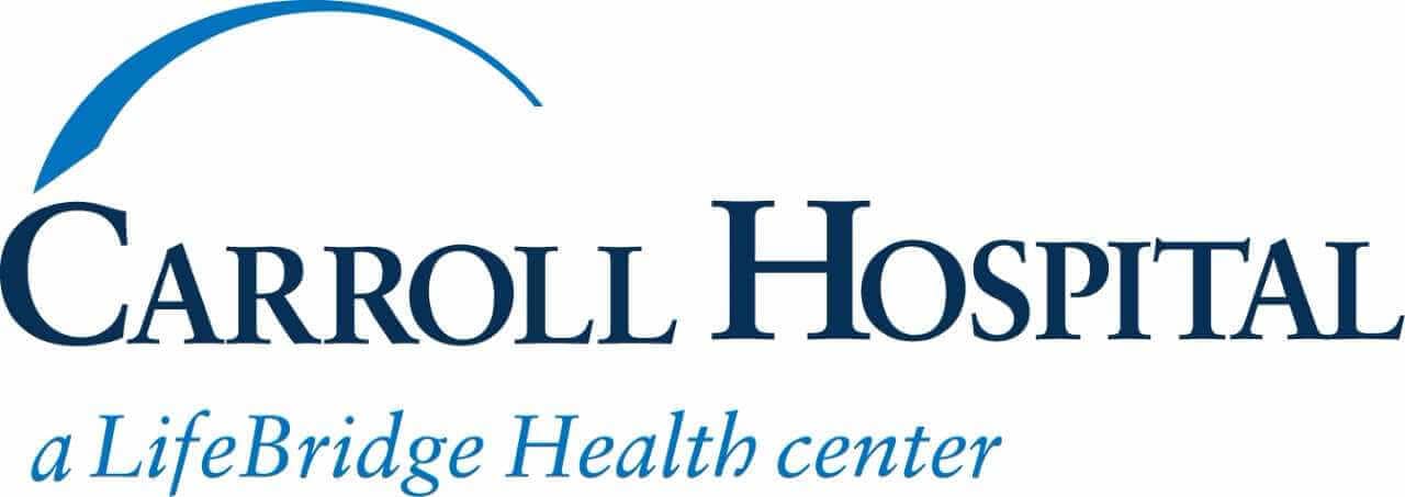 Carroll Hospital logo in various shades of blue