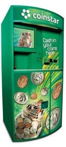 Coinstar vending machine for cashing in coins