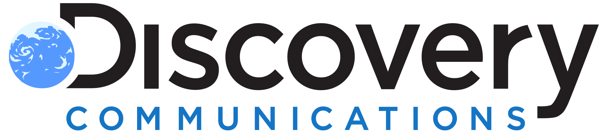 Dicovery Communications logo image in blue and black
