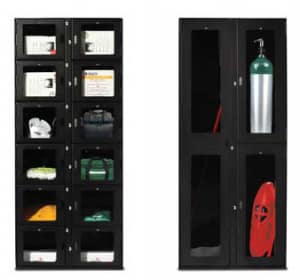 Front view image of 12 door locker