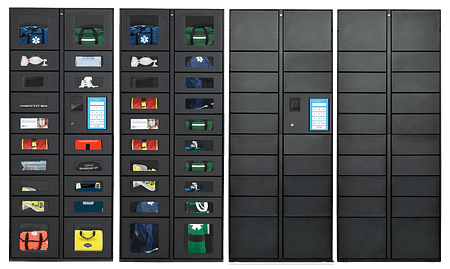 Locker Bank Flex_EMS Touch Screens