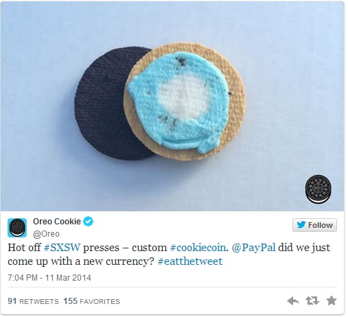 Oreo Cookie Twitter Tweet