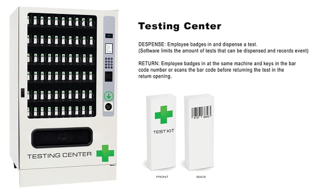 The COVID-19 Testing Center, including the dispense and return center