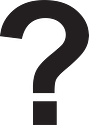 Question Mark Icon - Black