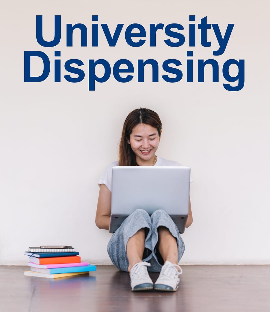 University school supplies vending machine