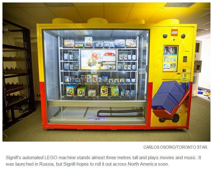 Lego vending machine