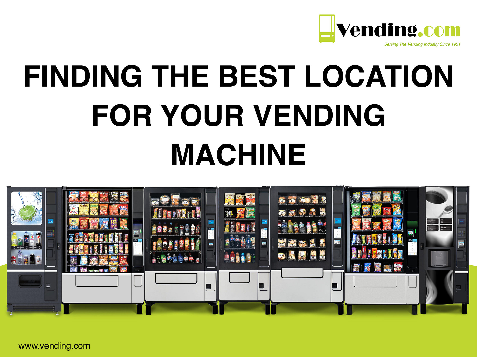 Vending machine clearance locator