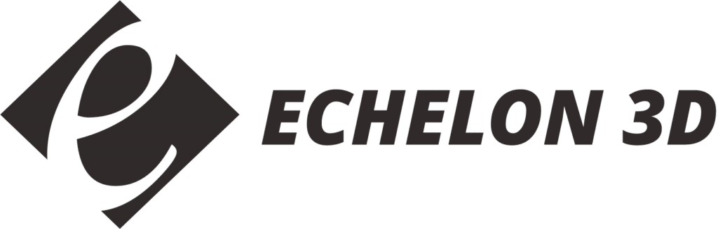 Echelon 3D logo in black