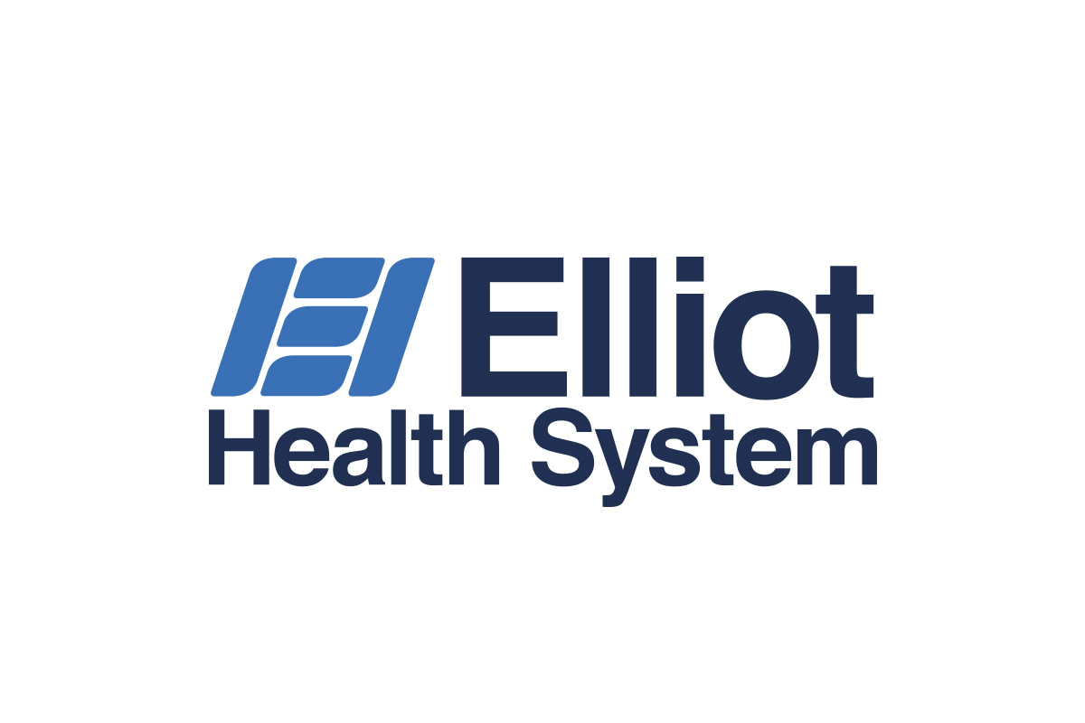 Elliot Health System logo in various shades of blue