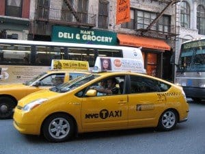 NYC cab picture