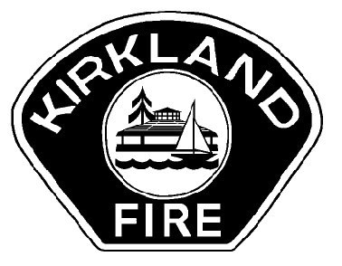 Kirkland Fire logo in black and white