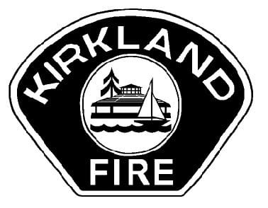 Kirkland Fire logo in black and white