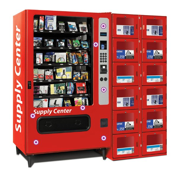 Supply Center school supplies vending machine