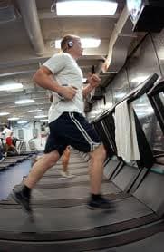 Image of man running on treadmill