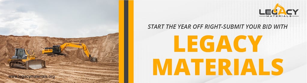 Start The Year Off Right: Submit Your Bid with Legacy Materials