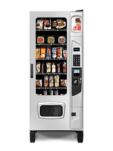 Alpine Combi 3000 frozen food vending machine with platinum door styling option.