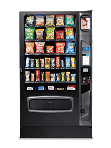 Mercato 5000 Snack with optional iCart touch screen and kick panel.