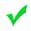 green check mark