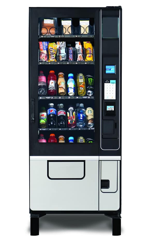 The Evoke ST3 Food Configuration Vending Machine From U-Select-It with 7 inch display