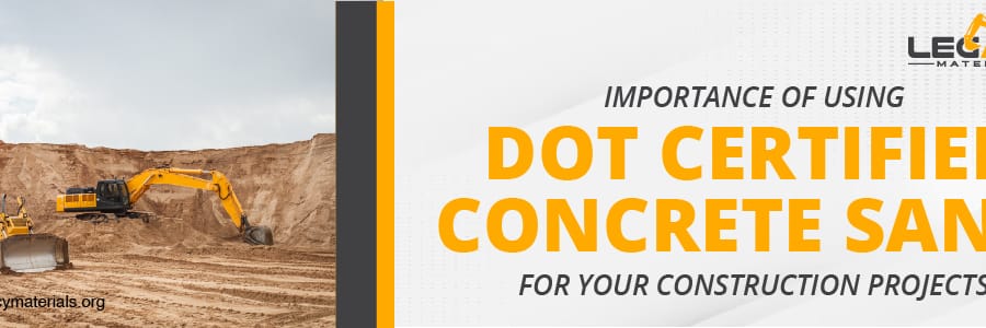 DOT Certified Concrete Sand